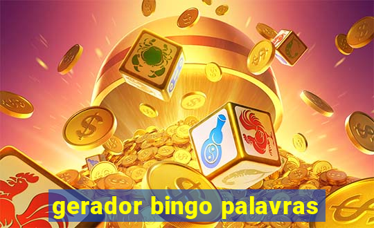 gerador bingo palavras